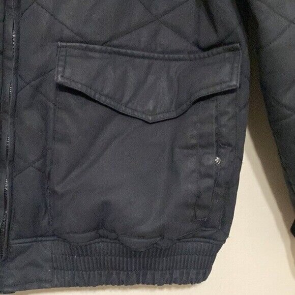Steve Madden mens jacket coat bomber quilted zip in size 2XL/ TG - Picture 4 of 12